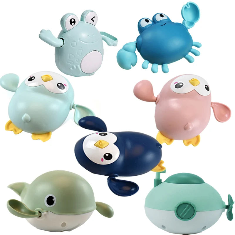 🌊 Brinquedos de Banho Animais Aquáticos | Sapos, Tartarugas e Caranguejos Divertidos