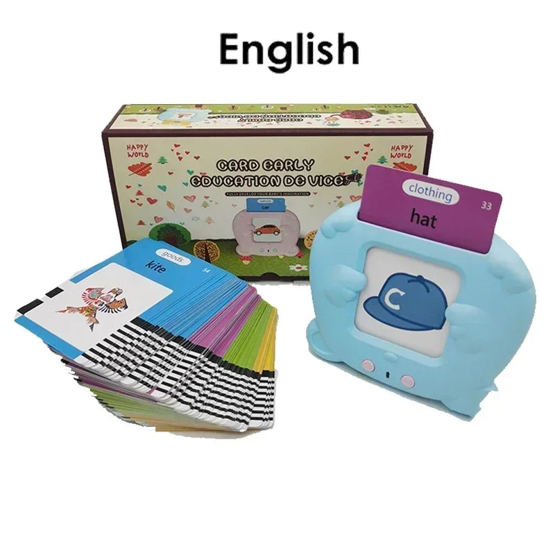 📚 Máquina de Aprendizagem Infantil | Flash Cards Eletrônicos com Áudio – Multilíngue