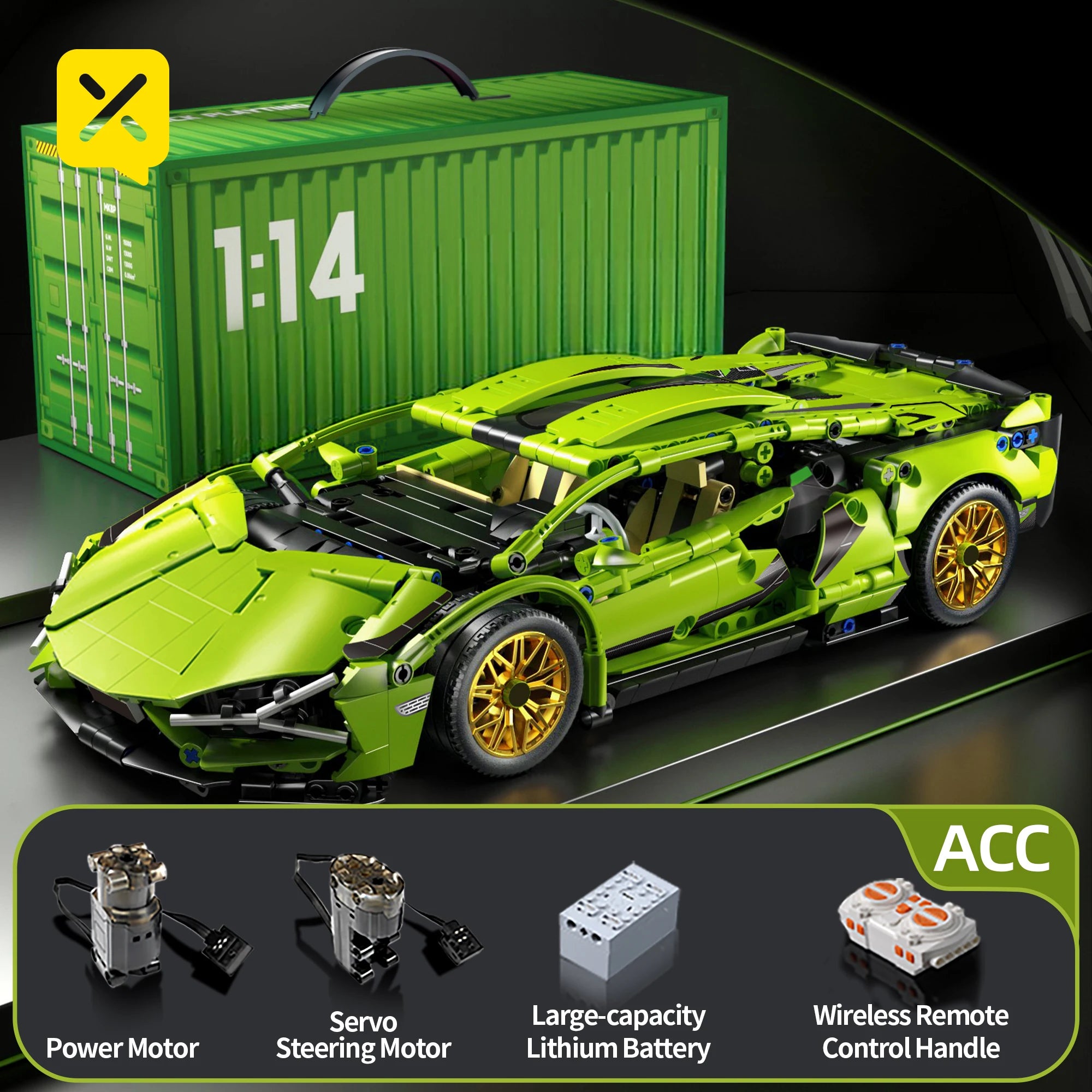 🏎️ Carro de Montar Blocos | Modelo Esportivo Técnico com Peças Mecânicas