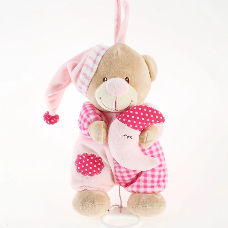 🧸✨ Urso de Pelúcia Musical com Luz LED | Abajur de Noite e Brinquedo Fofo