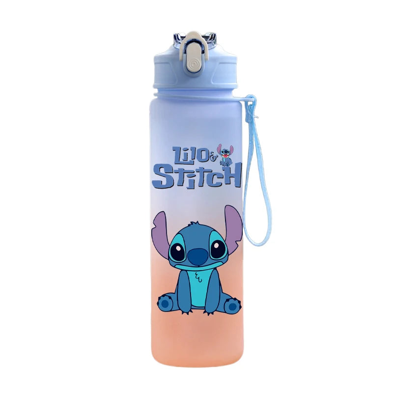 🌺 Garrafa Disney Stitch 750ml | Squeeze Infantil e Esportiva Portátil