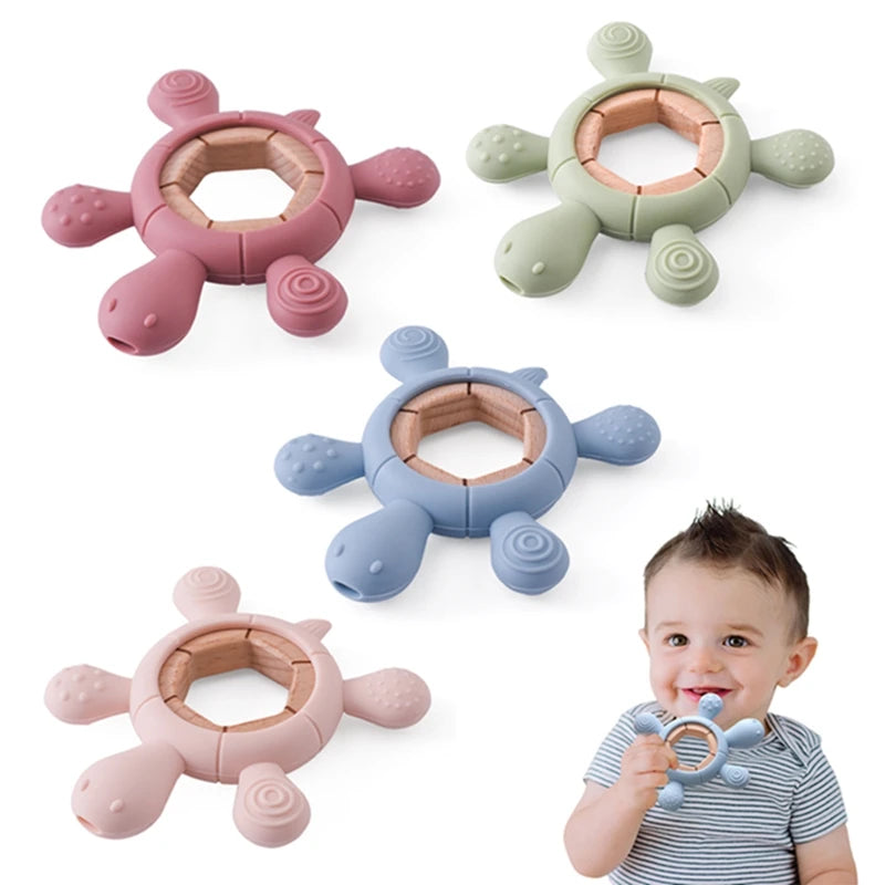 Mordedor de Silicone em Formato de Tartaruga đą