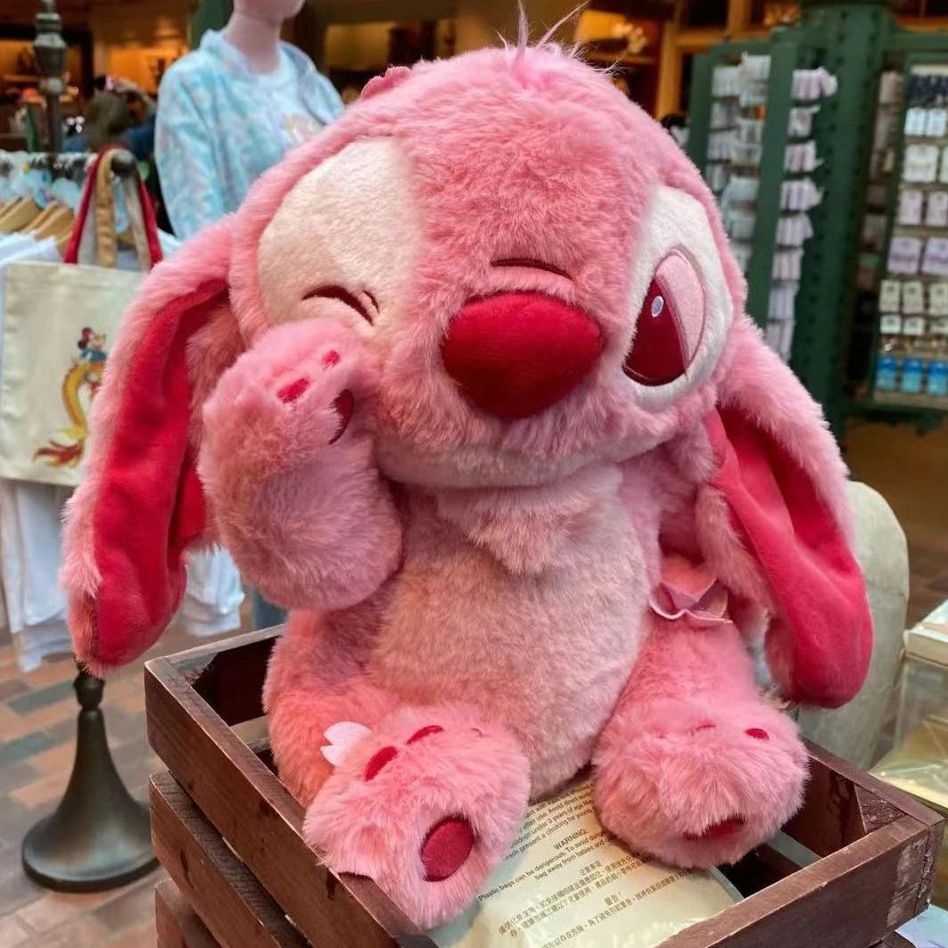🌸 Pelúcia Stitch Rosa Sakura | Almofada Kawaii Macia – Disney Lilo & Stitch