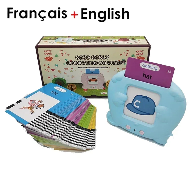 📚 Máquina de Aprendizagem Infantil | Flash Cards Eletrônicos com Áudio – Multilíngue