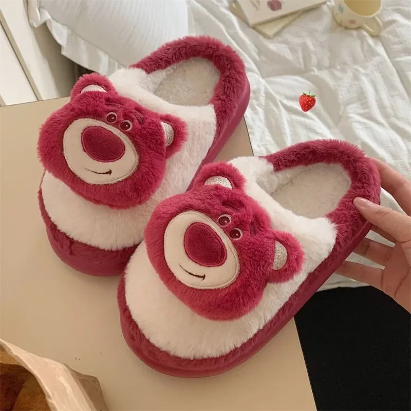 Pantufa de Algodão Lotso Disney – Unissex, Macio, Antiderrapante e Aconchegante