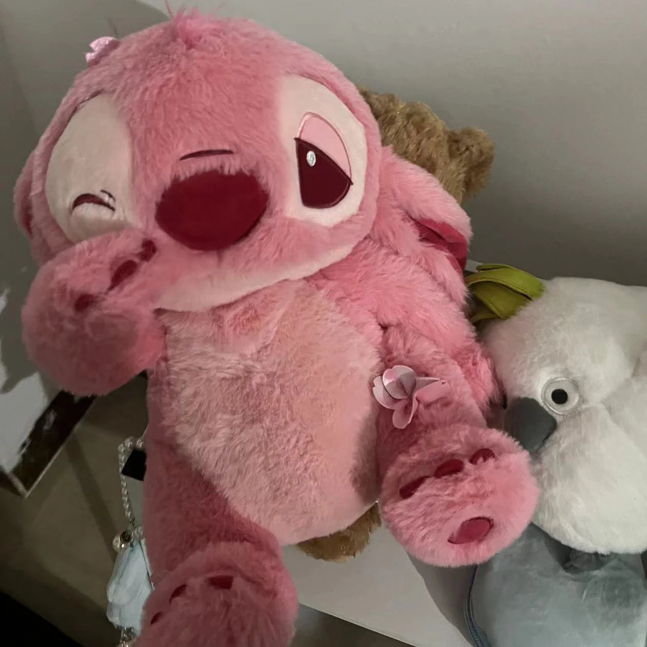 🌸 Pelúcia Stitch Rosa Sakura | Almofada Kawaii Macia – Disney Lilo & Stitch