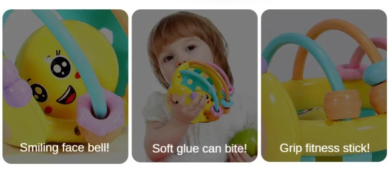 🔔 Bola Chocalho de Bebê | Brinquedo Educativo 0–12 Meses