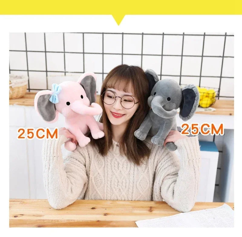 🐘 Pelúcia Elefante Cinza  | Travesseiro de Pelúcia Fofo e Decorativo