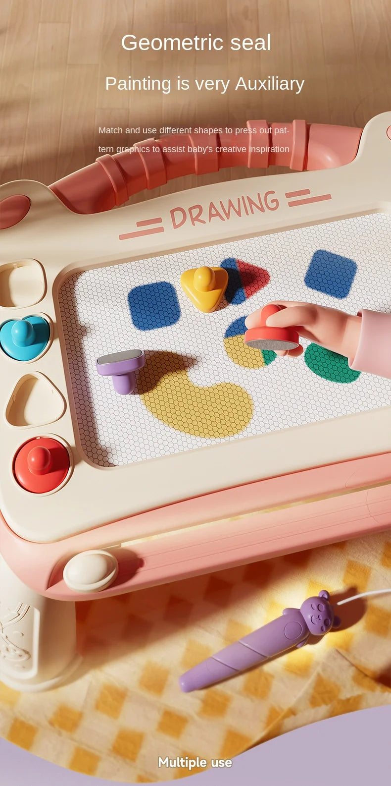 🎨 Quadro de Desenho Magnético Infantil | Brinquedo Educativo Montessori