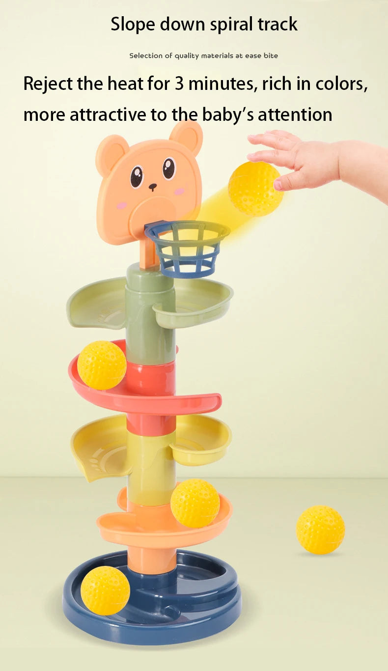 🎡 Torre de Bolinhas Montessori | Brinquedo Educativo de Coordenação e Habilidade