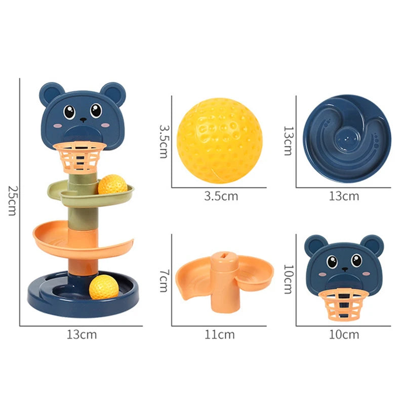 🎡 Torre de Bolinhas Montessori | Brinquedo Educativo de Coordenação e Habilidade