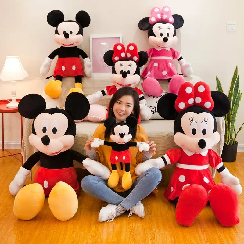 Pelúcia Disney – Mickey e Minnie Kawaii | Bonecos de Pelúcia Macios