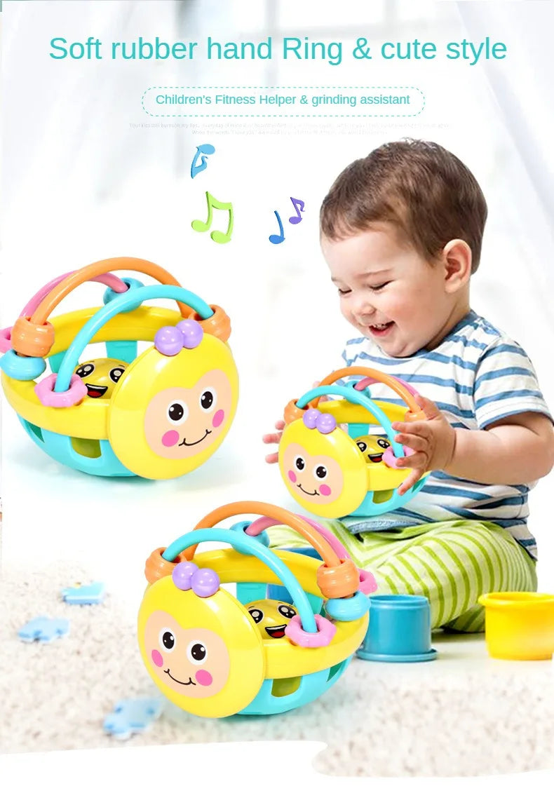 🔔 Bola Chocalho de Bebê | Brinquedo Educativo 0–12 Meses