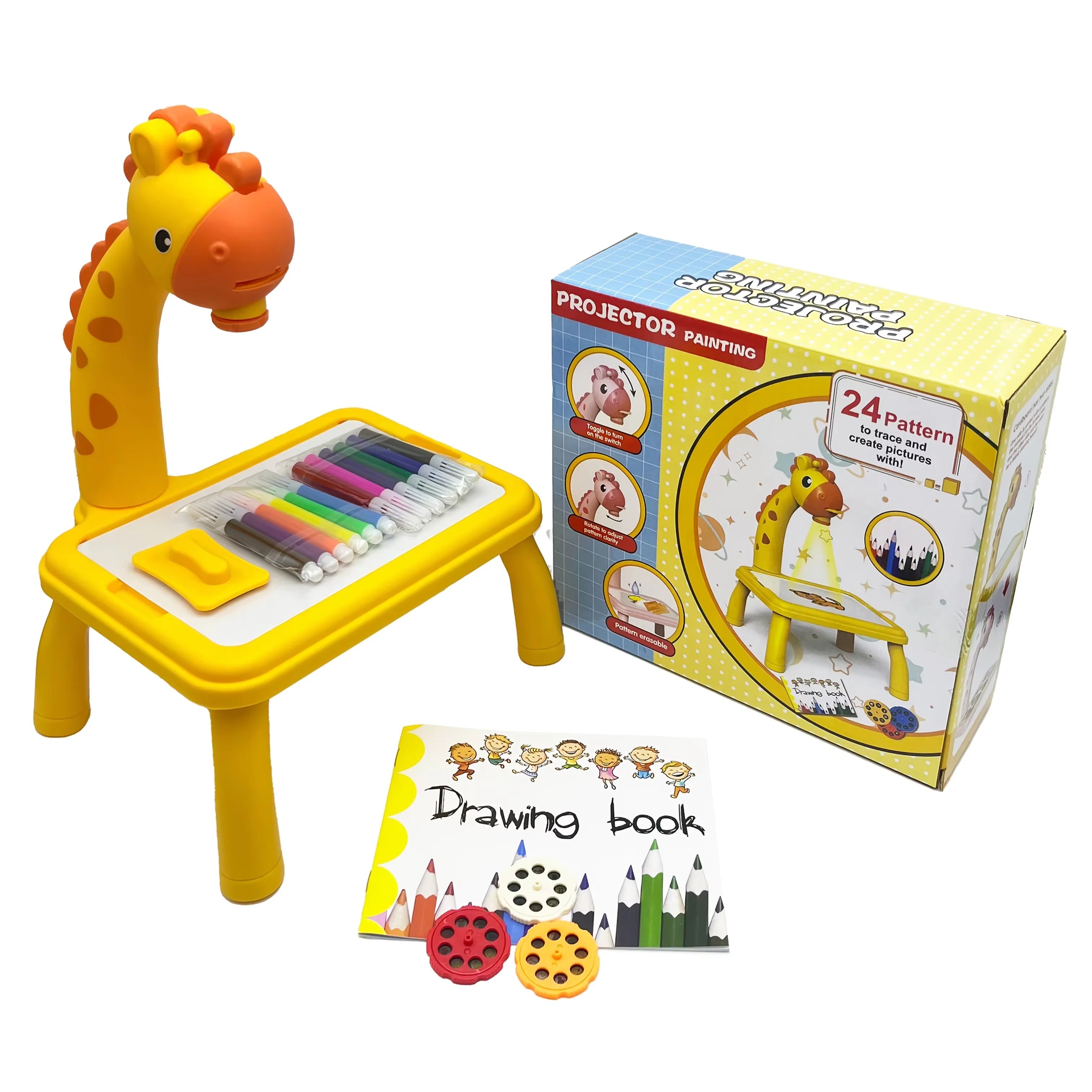 🎨 Projetor de Desenho Infantil | Brinquedo Educativo com Quadro de Escrita