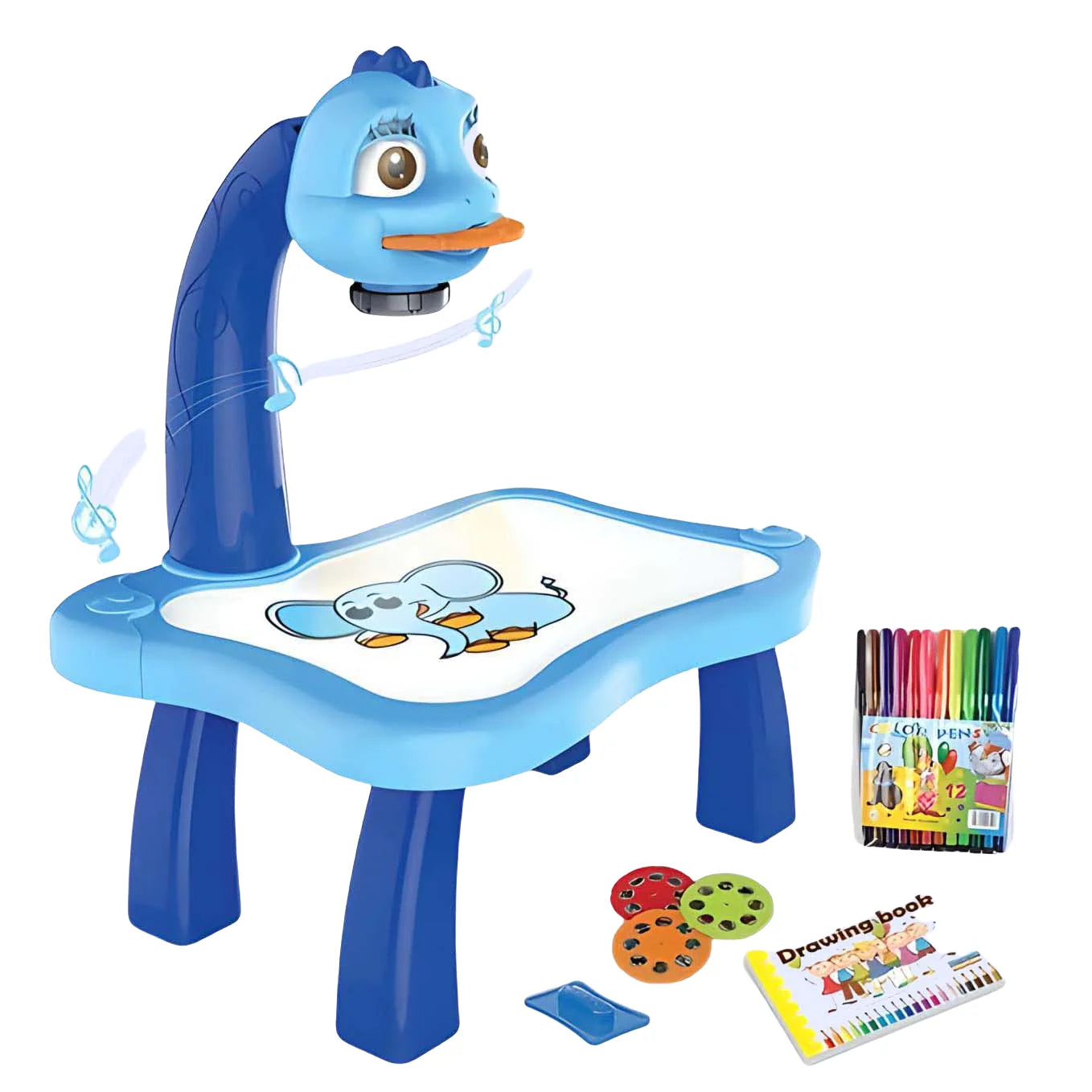 🎨 Projetor de Desenho Infantil | Brinquedo Educativo com Quadro de Escrita