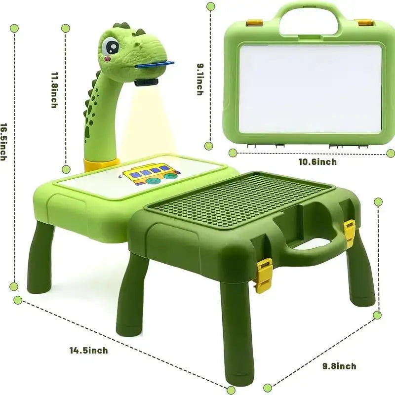 🎨 Projetor de Desenho Infantil | Brinquedo Educativo com Quadro de Escrita