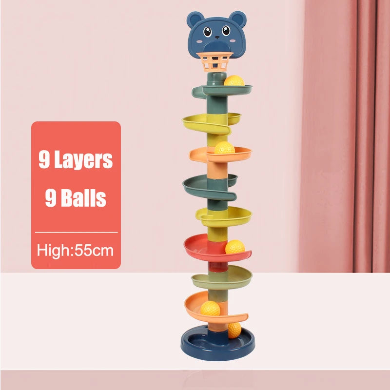🎡 Torre de Bolinhas Montessori | Brinquedo Educativo de Coordenação e Habilidade