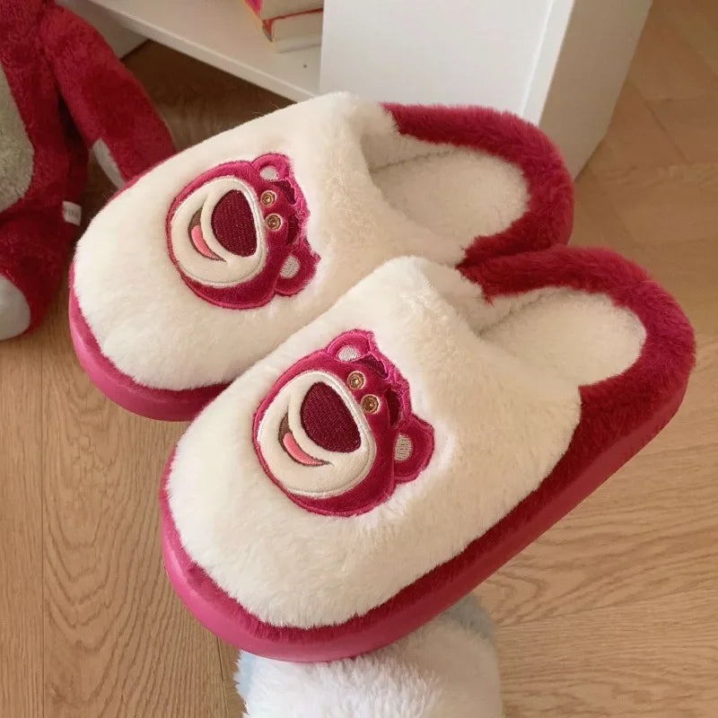 Pantufa de Algodão Lotso Disney – Unissex, Macio, Antiderrapante e Aconchegante
