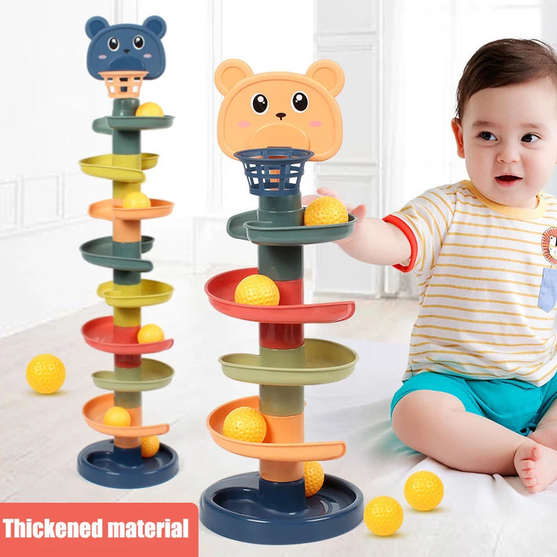🎡 Torre de Bolinhas Montessori | Brinquedo Educativo de Coordenação e Habilidade