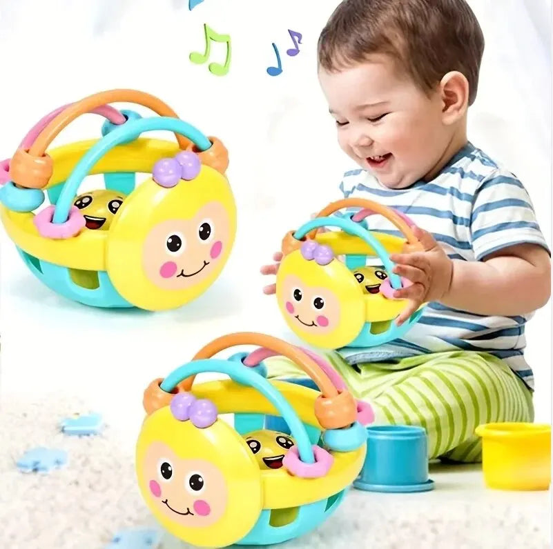 🔔 Bola Chocalho de Bebê | Brinquedo Educativo 0–12 Meses