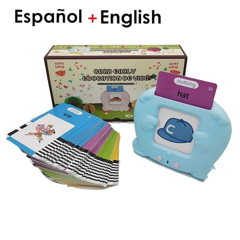 📚 Máquina de Aprendizagem Infantil | Flash Cards Eletrônicos com Áudio – Multilíngue