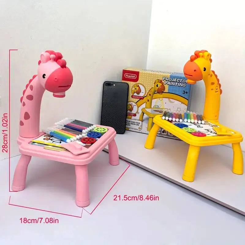 🎨 Projetor de Desenho Infantil | Brinquedo Educativo com Quadro de Escrita