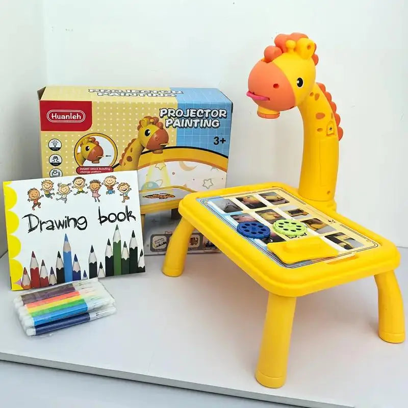 🎨 Projetor de Desenho Infantil | Brinquedo Educativo com Quadro de Escrita