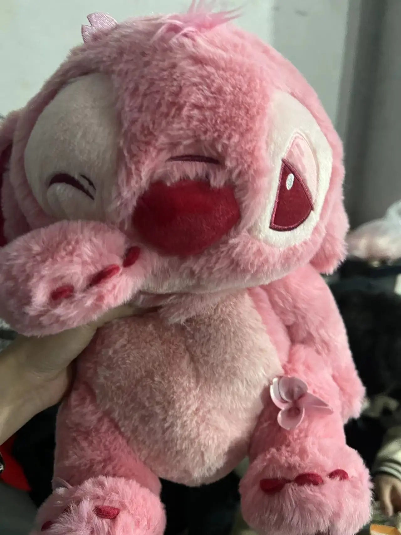 🌸 Pelúcia Stitch Rosa Sakura | Almofada Kawaii Macia – Disney Lilo & Stitch