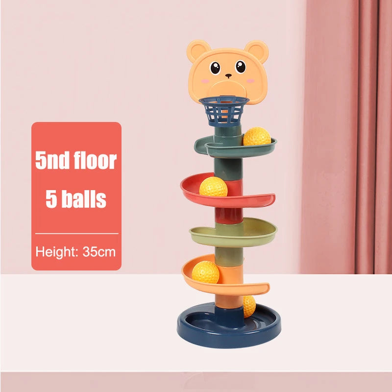 🎡 Torre de Bolinhas Montessori | Brinquedo Educativo de Coordenação e Habilidade