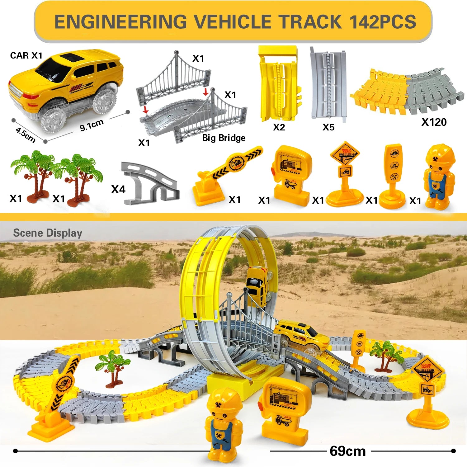 🚂 Brinquedo de Trilha com Carros e Trem Elétrico | Pista Educativa Infantil