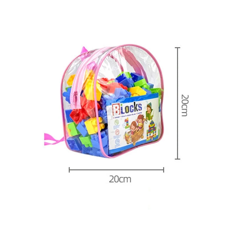 🧩 Blocos de Montar 130 Peças | Brinquedo Educativo Infantil de Partículas Grandes