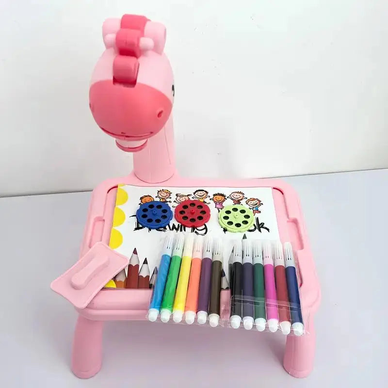🎨 Projetor de Desenho Infantil | Brinquedo Educativo com Quadro de Escrita