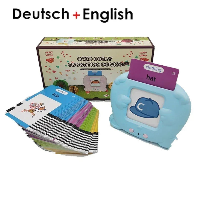 📚 Máquina de Aprendizagem Infantil | Flash Cards Eletrônicos com Áudio – Multilíngue