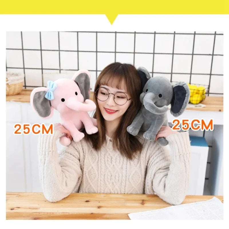 🐘 Pelúcia Elefante Cinza  | Travesseiro de Pelúcia Fofo e Decorativo