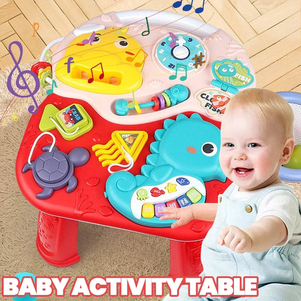 🎶 Mesa de Atividades Musical para Bebês | Brinquedo Educativo e Sensorial