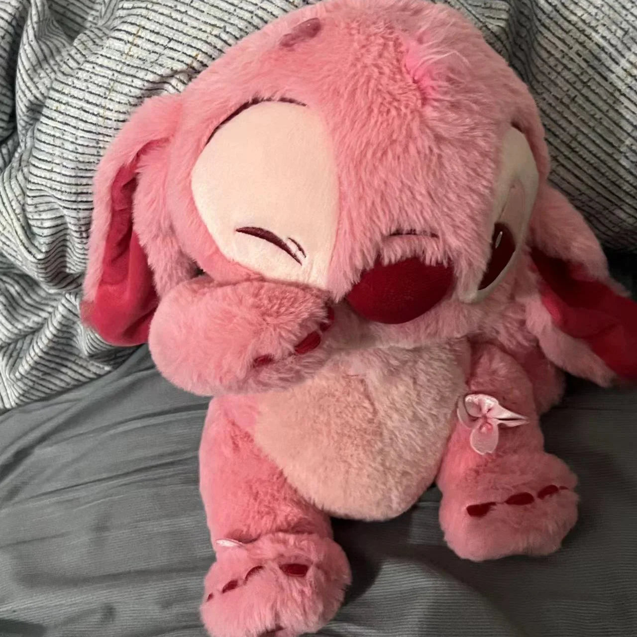 🌸 Pelúcia Stitch Rosa Sakura | Almofada Kawaii Macia – Disney Lilo & Stitch