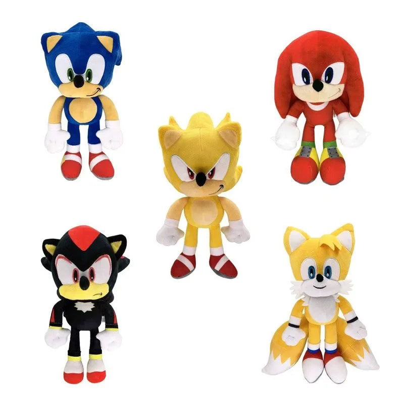 💙 Pelúcias Sonic e Amigos | Bonecos de Pelúcia Macios – Sonic, Amy, Knuckles e Tails