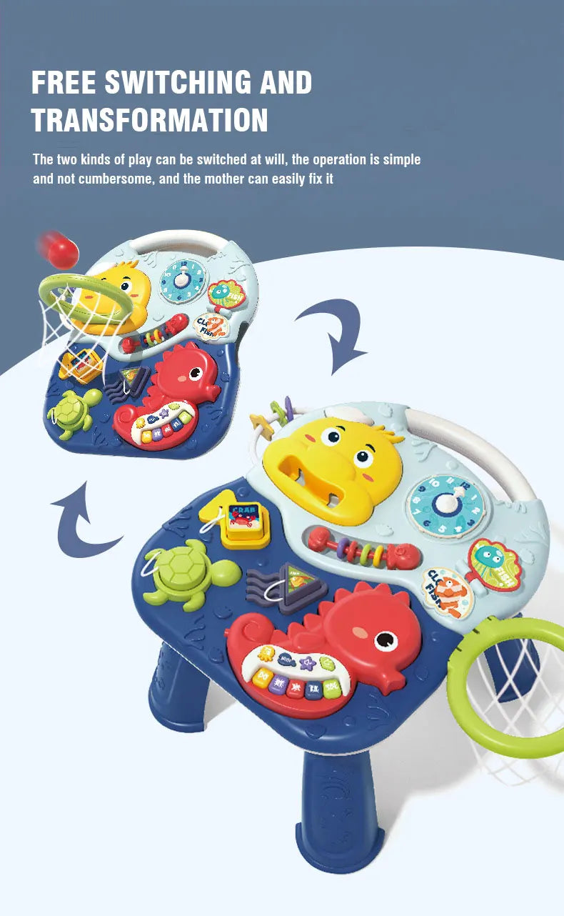 🎶 Mesa de Atividades Musical para Bebês | Brinquedo Educativo e Sensorial