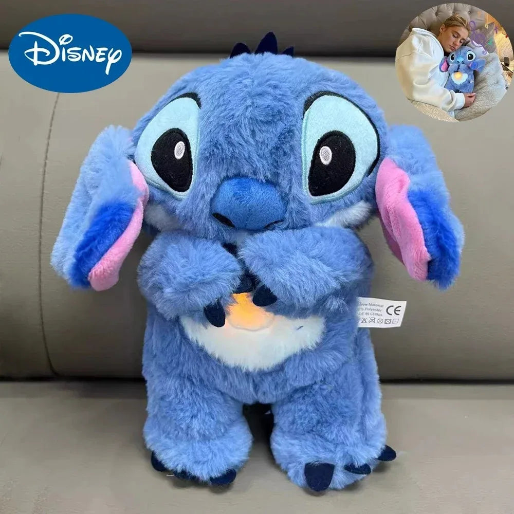 🌺 Pelúcia Stitch Musical com Luz | Brinquedo Infantil Kawaii para Dormir