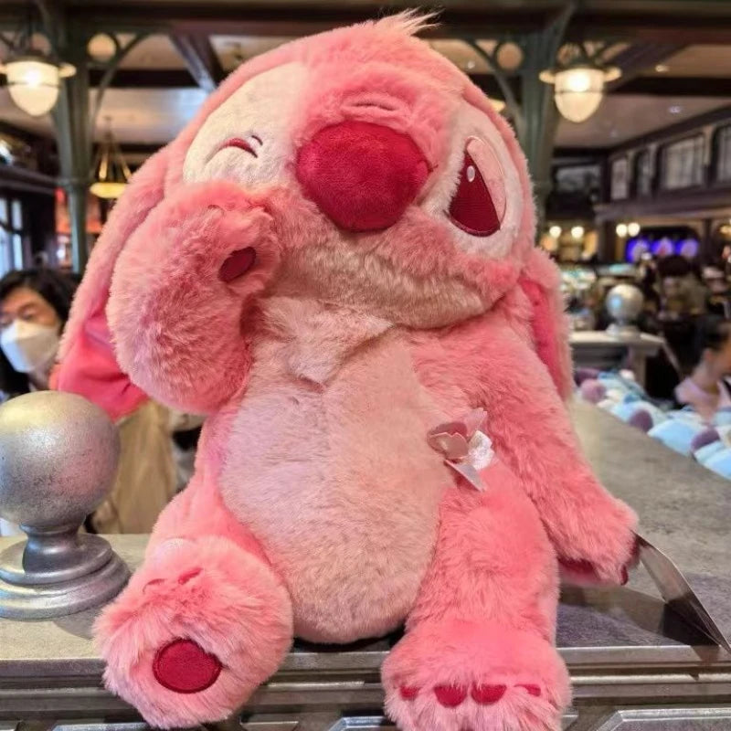 🌸 Pelúcia Stitch Rosa Sakura | Almofada Kawaii Macia – Disney Lilo & Stitch