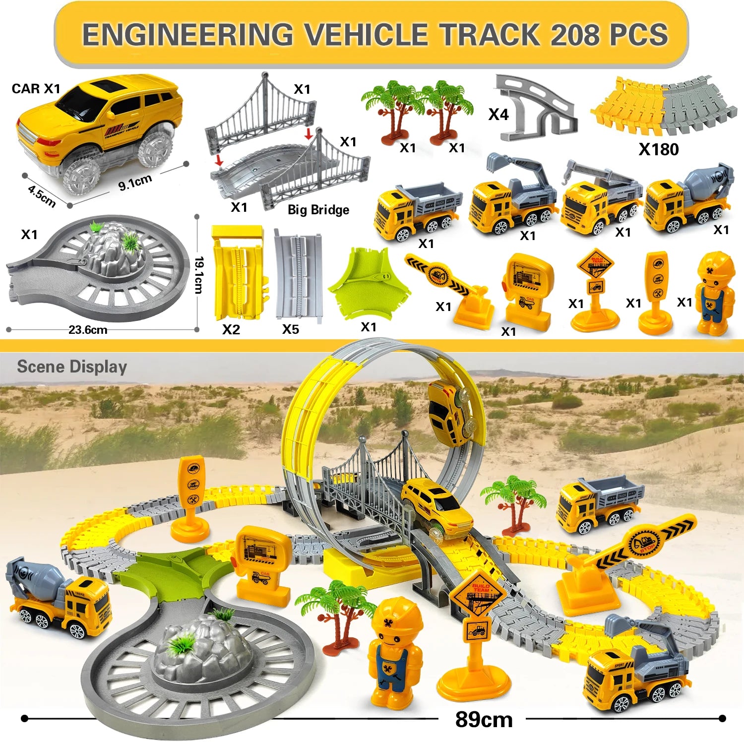 🚂 Brinquedo de Trilha com Carros e Trem Elétrico | Pista Educativa Infantil