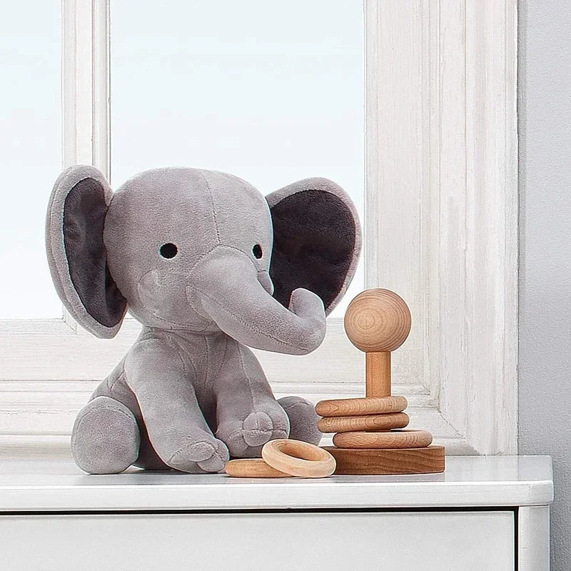 🐘 Pelúcia Elefante Cinza  | Travesseiro de Pelúcia Fofo e Decorativo