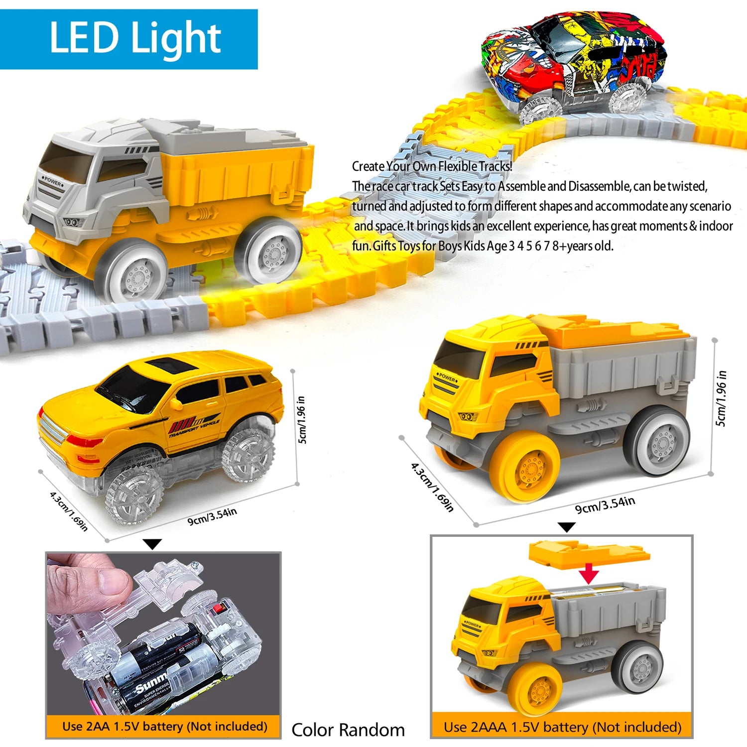 🚂 Brinquedo de Trilha com Carros e Trem Elétrico | Pista Educativa Infantil