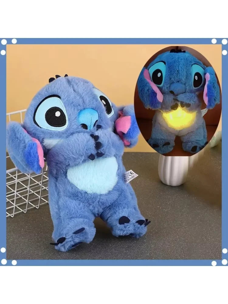 🌺 Pelúcia Stitch Musical com Luz | Brinquedo Infantil Kawaii para Dormir