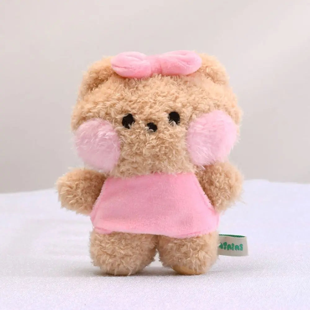 🍞✨ Pelúcias Pãozinho | Ursinho e Coelhinho – Chaveiro Kawaii de Pelúcia