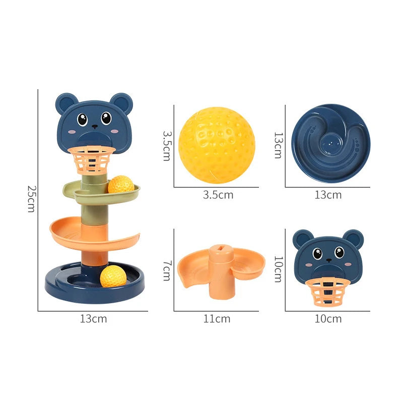 🎡 Torre de Bolinhas Montessori | Brinquedo Educativo de Coordenação e Habilidade