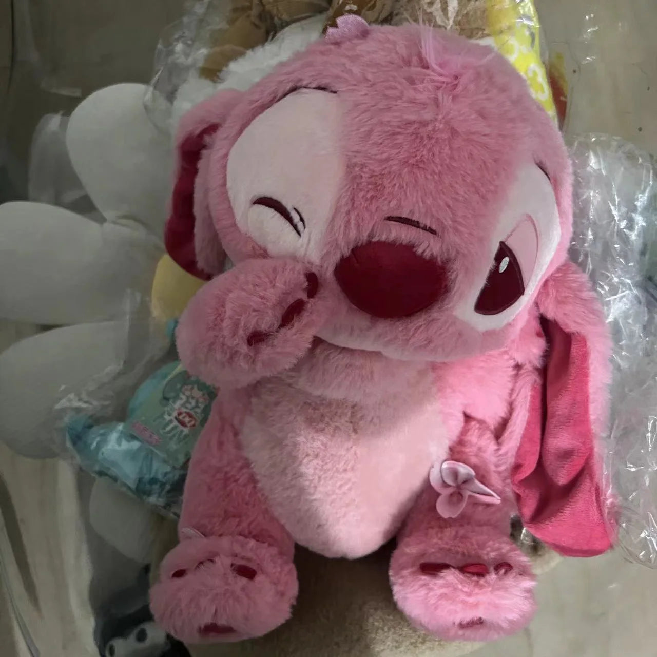 🌸 Pelúcia Stitch Rosa Sakura | Almofada Kawaii Macia – Disney Lilo & Stitch