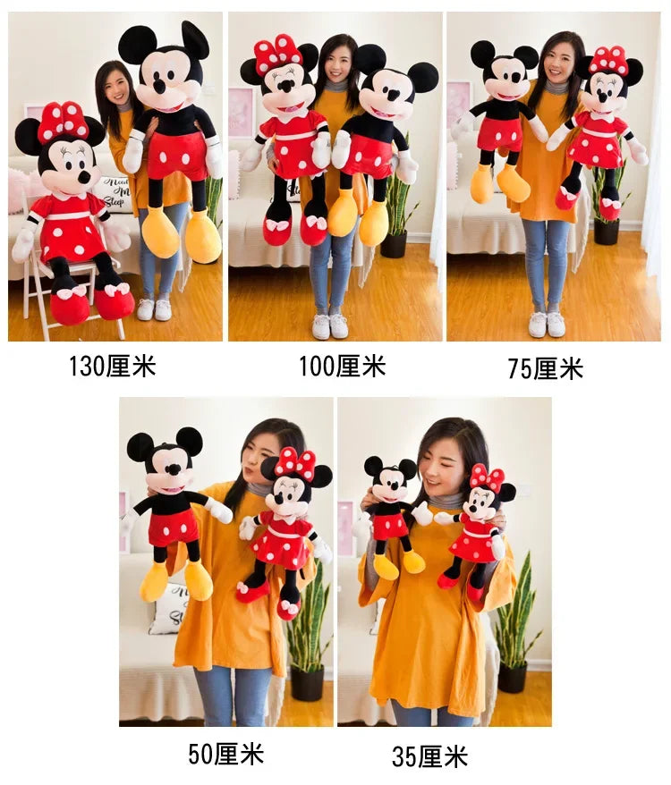 Pelúcia Disney – Mickey e Minnie Kawaii | Bonecos de Pelúcia Macios