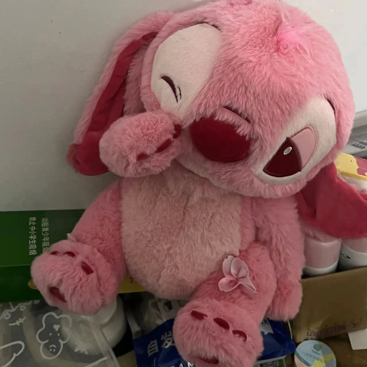🌸 Pelúcia Stitch Rosa Sakura | Almofada Kawaii Macia – Disney Lilo & Stitch