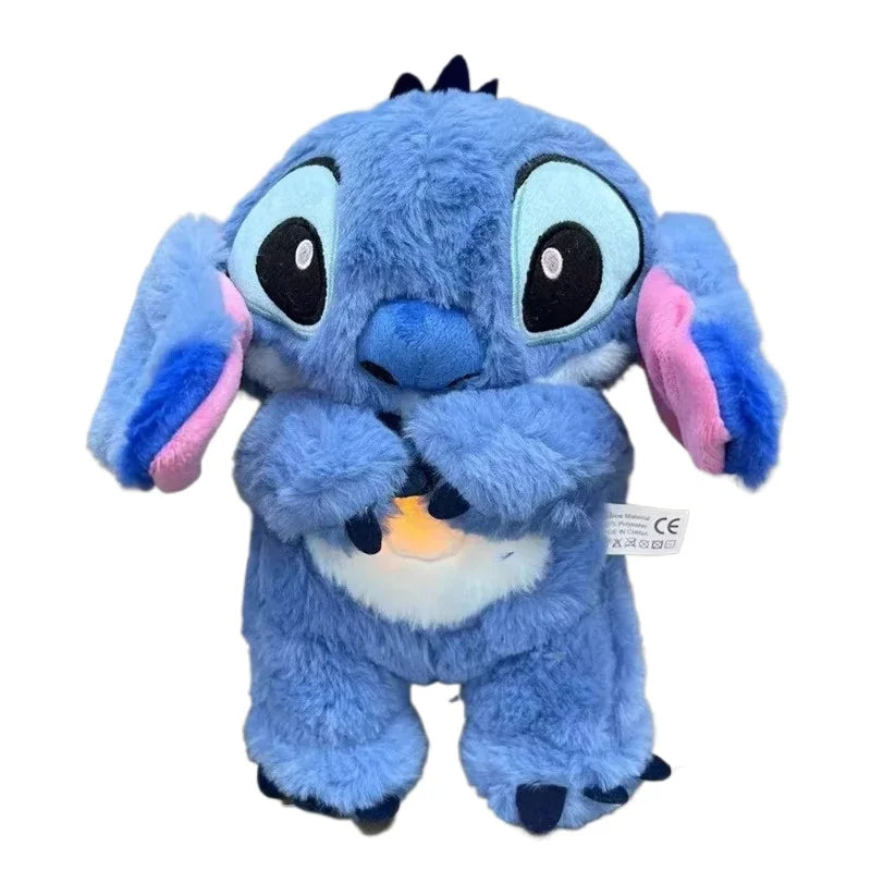 🌺 Pelúcia Stitch Musical com Luz | Brinquedo Infantil Kawaii para Dormir